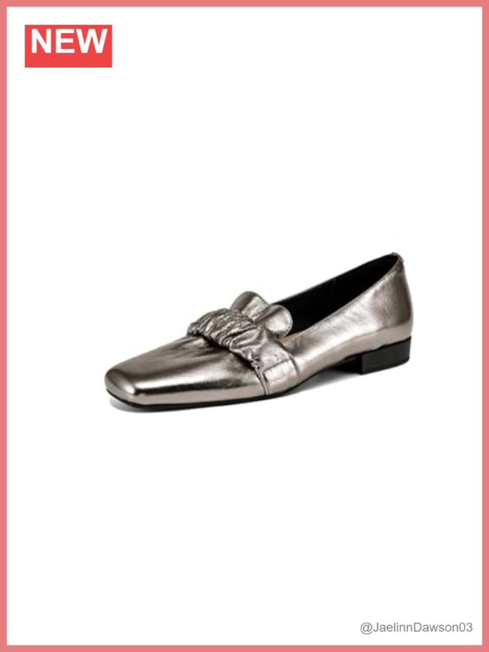Handmade Leather Slip-On Loafers Square Toe Flat Comfortable Women's Shoes